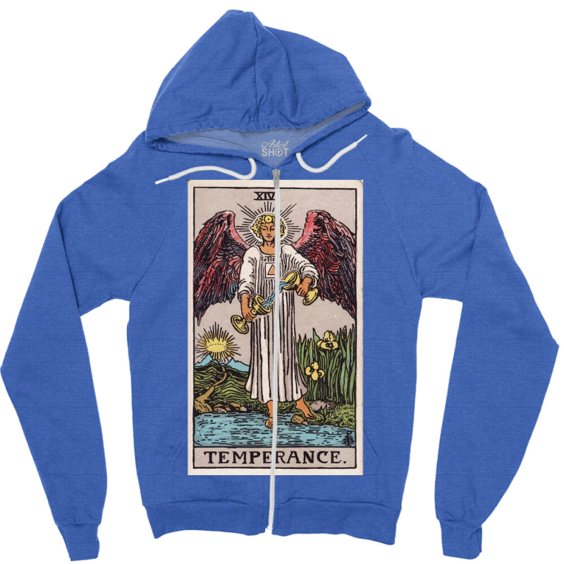 Temperance Tarot Zipper Hoodie by risminstotnai | Artistshot