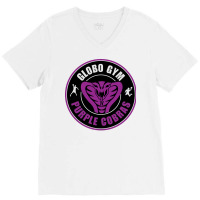 Dodgeball Globo Gym Purple Cobras V-neck Tee | Artistshot