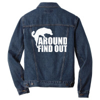 Dog F Around Find Out Men Denim Jacket | Artistshot