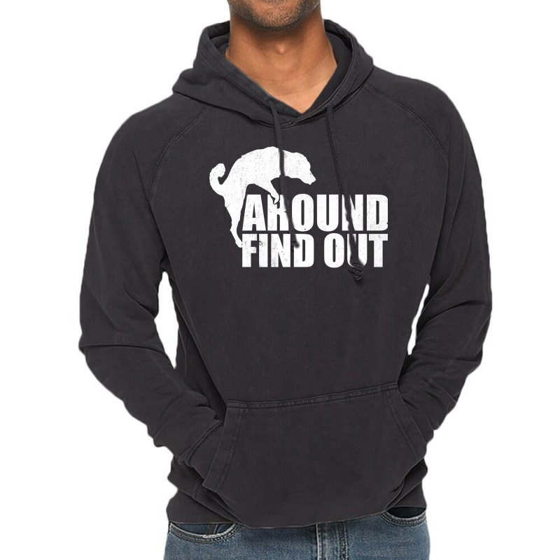 Dog F Around Find Out Vintage Hoodie by zaheretippanp | Artistshot