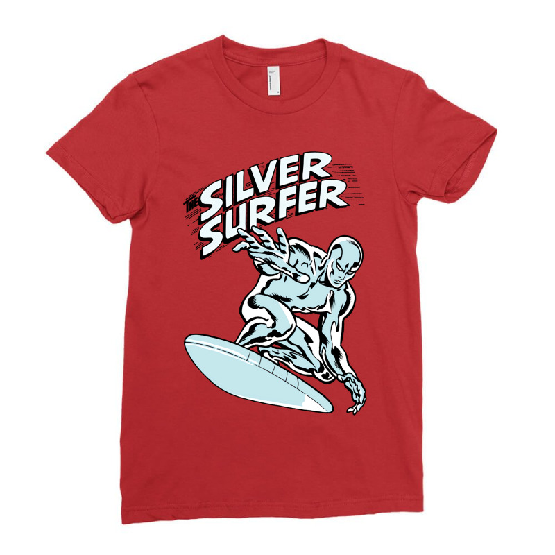 Silver Surfer Nc8 Ladies Fitted T-shirt | Artistshot