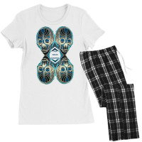 Atw. All Them Witches Black And Blue 4 Skull Women's Pajamas Set | Artistshot