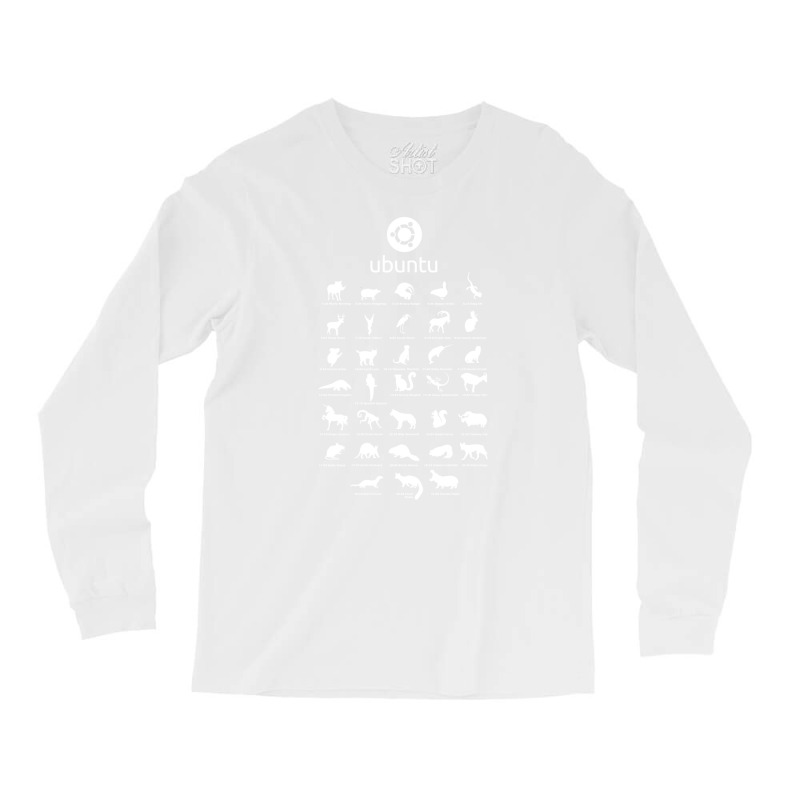 Ubuntu Linux Releases Pets Fan Art White 2021 New Long Sleeve Shirts by ciklercalaim3 | Artistshot