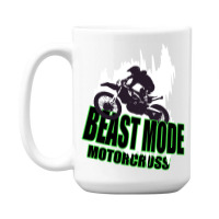 Motorcross Rider Biker Stars 15 Oz Coffee Mug | Artistshot