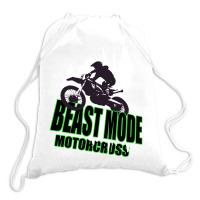 Motorcross Rider Biker Stars Drawstring Bags | Artistshot