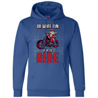 Christmas Biker Santa Claus Motorcycle Boy Champion Hoodie | Artistshot