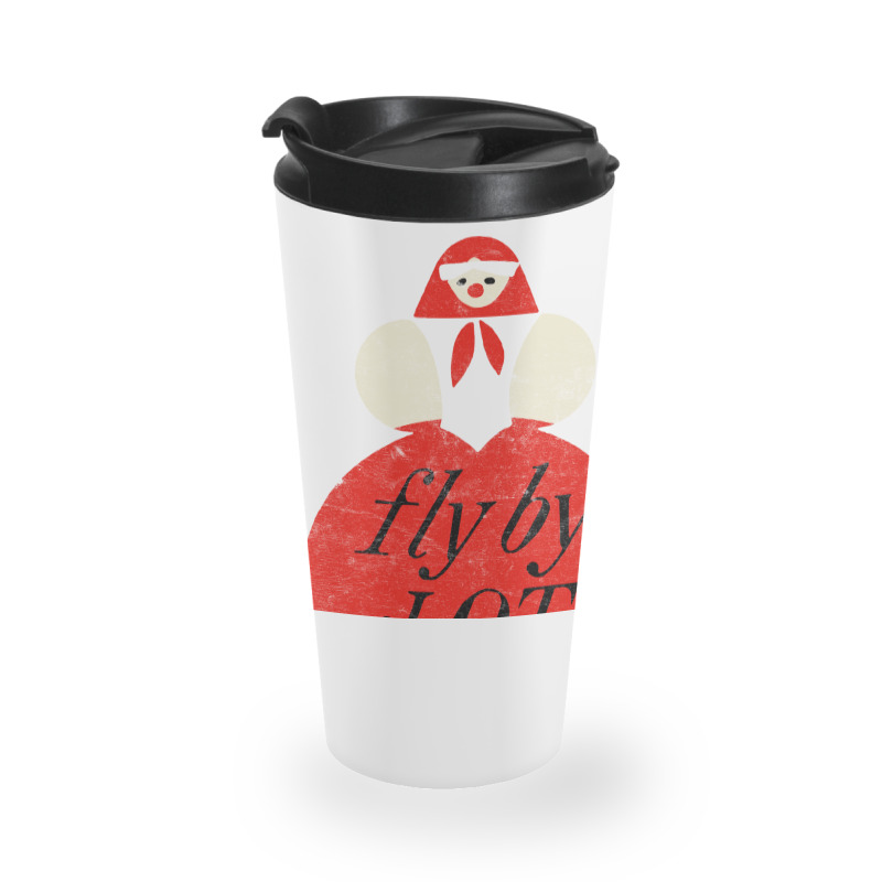 Fly By Lot Polish Airline   Faded Vintage Style (1 Travel Mug | Artistshot