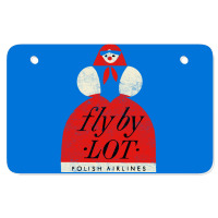 Fly By Lot Polish Airline   Faded Vintage Style (1 Atv License Plate | Artistshot