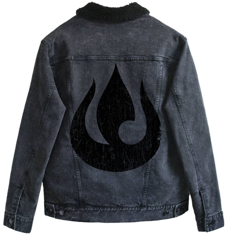 Fire Nation Unisex Sherpa-Lined Denim Jacket by eyifrecsekt | Artistshot