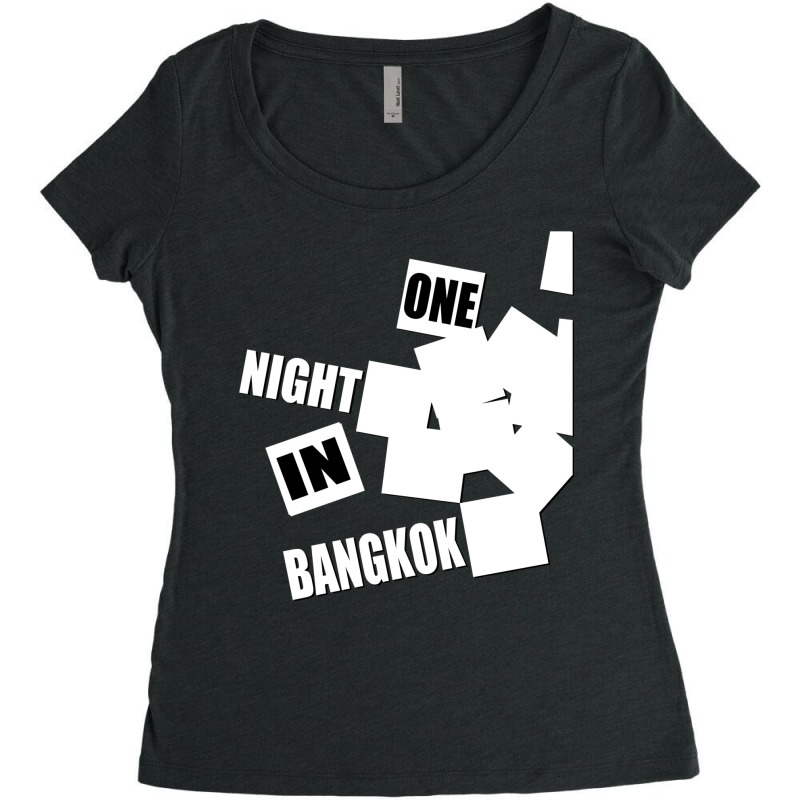 One Night In Bangkok Women's Triblend Scoop T-shirt by jeydenlleriv | Artistshot