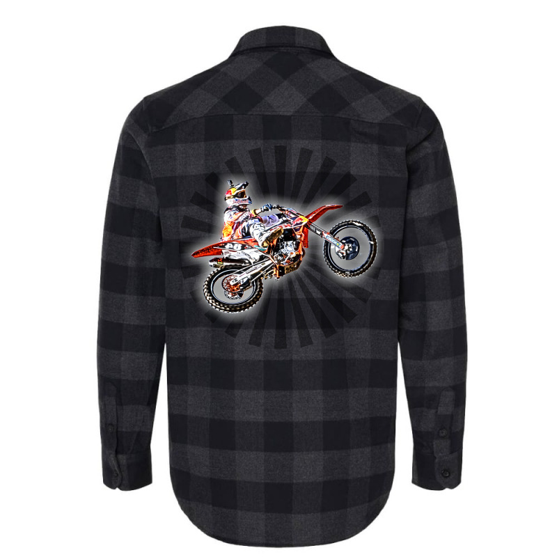 Dirt Bike Jump Or Motocross Jump Mx Or Motorcycle Flannel Shirt by valkdiartel | Artistshot