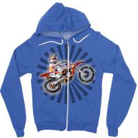 Dirt Bike Jump Or Motocross Jump Mx Or Motorcycle Zipper Hoodie | Artistshot