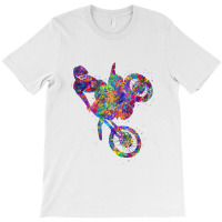 Motocross Racing Watercolor Art Summer T-shirt | Artistshot