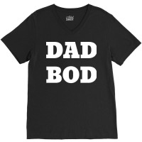 Dad Bod Gym Workout Hipster V-neck Tee | Artistshot