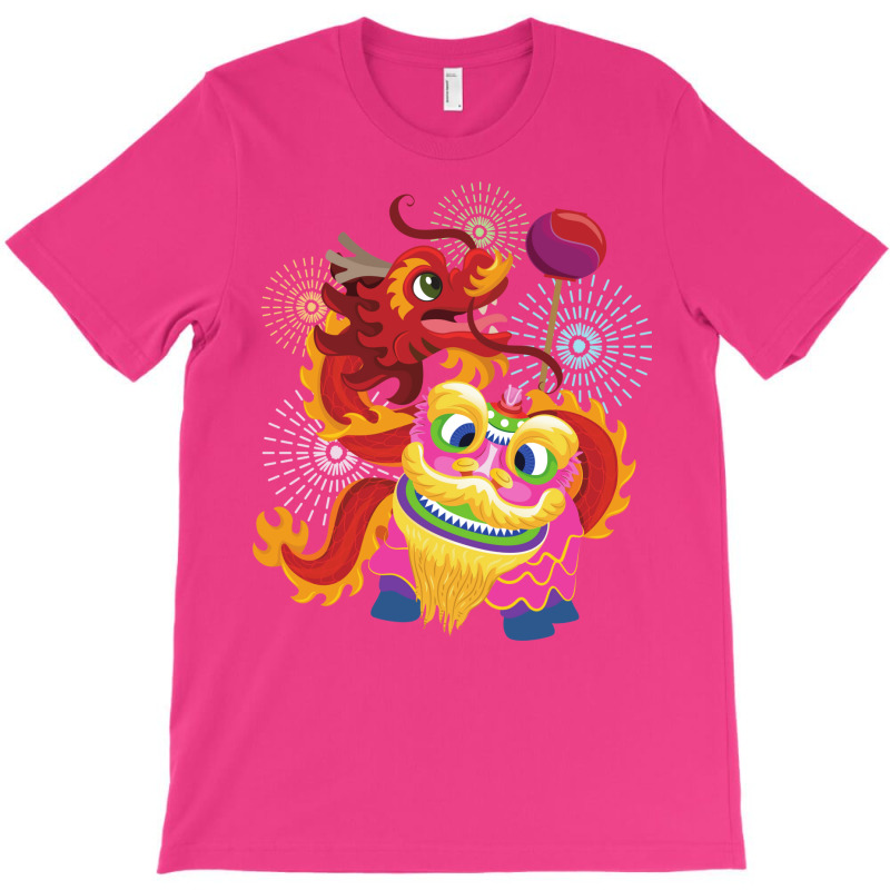 Lion And Dragon Dance T-Shirt by akinwanaroa4 | Artistshot