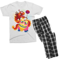 Lion And Dragon Dance Men's T-shirt Pajama Set | Artistshot