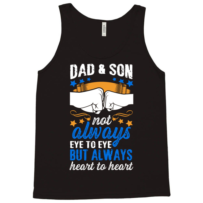 Dad Son Eye Heart Father Faustschlag Fathers Day B Tank Top by loretzexson | Artistshot