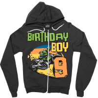 9 Year Old Dirt Bike Birthday Party Motocross Mx 9 Zipper Hoodie | Artistshot