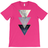 Navy And Gold 3 Triangles T-shirt | Artistshot