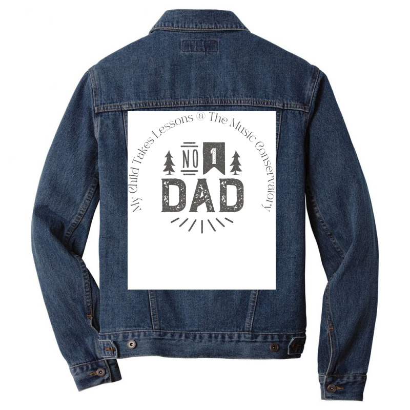 Number 1 Dad Love Men Denim Jacket by azenirlongua | Artistshot