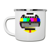 Retro Tv Test Card Glitched No Signal Camper Cup | Artistshot