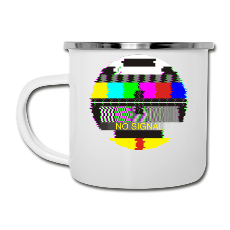 Retro Tv Test Card Glitched No Signal Camper Cup | Artistshot