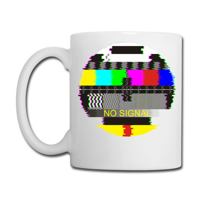 Retro Tv Test Card Glitched No Signal Coffee Mug | Artistshot