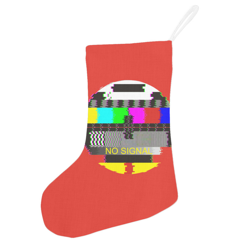 Retro Tv Test Card Glitched No Signal Holiday Stocking | Artistshot