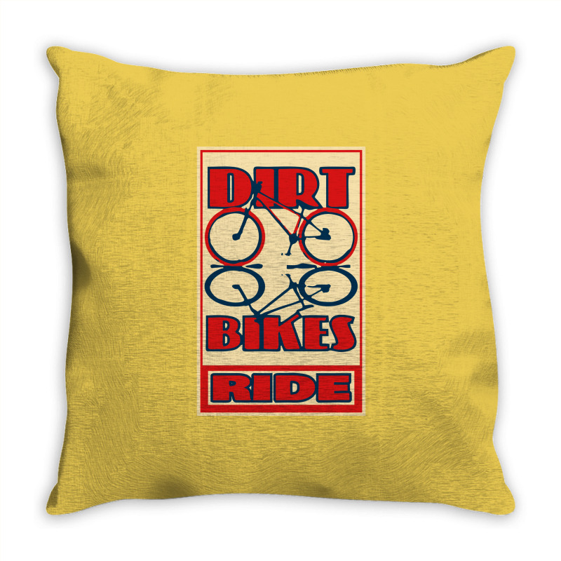 Mountain Bike And Dirt Bike Mountain Biking Stars Throw Pillow | Artistshot