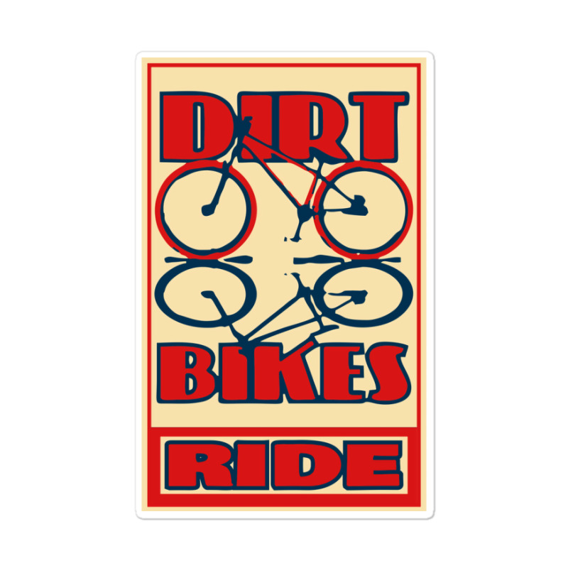 Mountain Bike And Dirt Bike Mountain Biking Stars Sticker | Artistshot