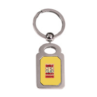 Mountain Bike And Dirt Bike Mountain Biking Stars Silver Rectangle Keychain | Artistshot