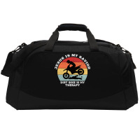 Vintage Dirt Bike Stars Active Duffel | Artistshot