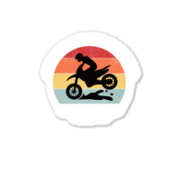 Vintage Dirt Bike Stars Sticker | Artistshot