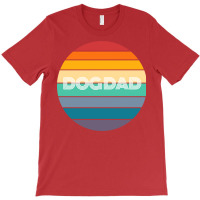 Rainbow Dog Dad Retro Vintage Love T-shirt | Artistshot