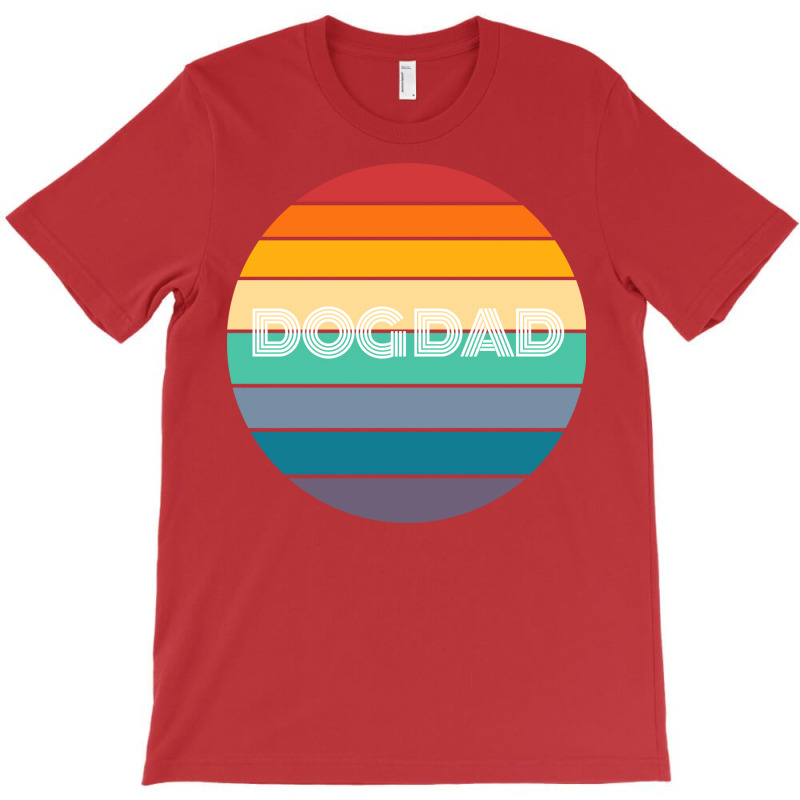 Rainbow Dog Dad Retro Vintage Love T-Shirt by azenirlongua | Artistshot