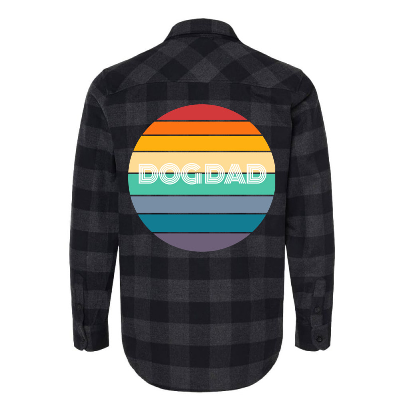 Rainbow Dog Dad Retro Vintage Love Flannel Shirt by azenirlongua | Artistshot