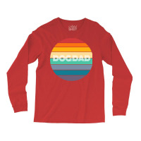 Rainbow Dog Dad Retro Vintage Love Long Sleeve Shirts | Artistshot