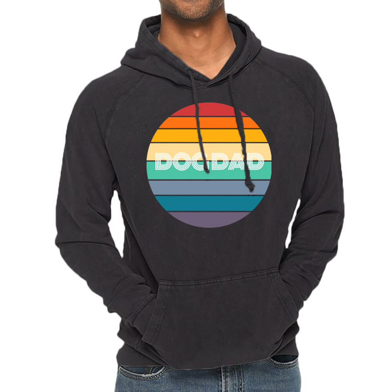 Rainbow Dog Dad Retro Vintage Love Vintage Hoodie by azenirlongua | Artistshot