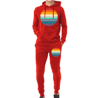 Rainbow Dog Dad Retro Vintage Love Hoodie & Jogger Set | Artistshot