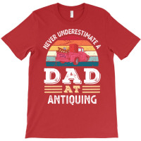 Funny Dad At Antiquing Fathers Day Gift Men Yellow T-shirt | Artistshot