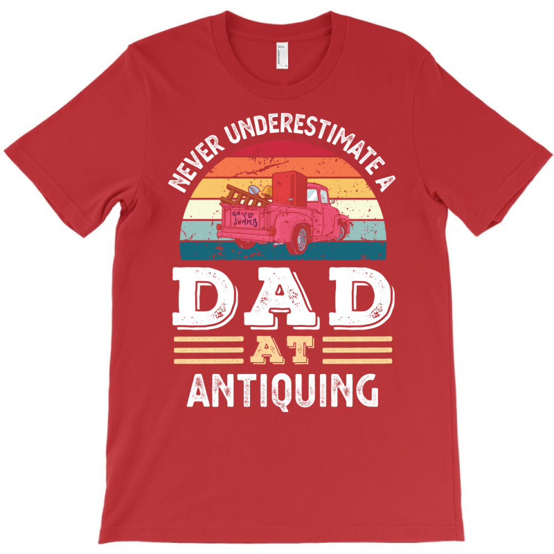 Funny Dad At Antiquing Fathers Day Gift Men Yellow T-Shirt by loretzexson | Artistshot