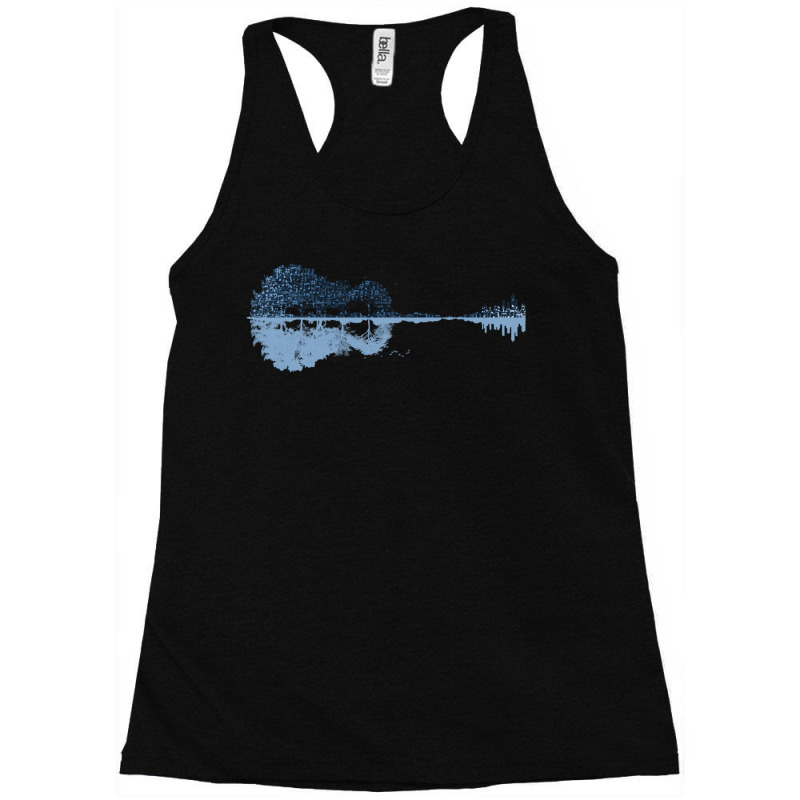 Nature Guitar   Musical Notes   Blue Racerback Tank by urmyjotgev | Artistshot