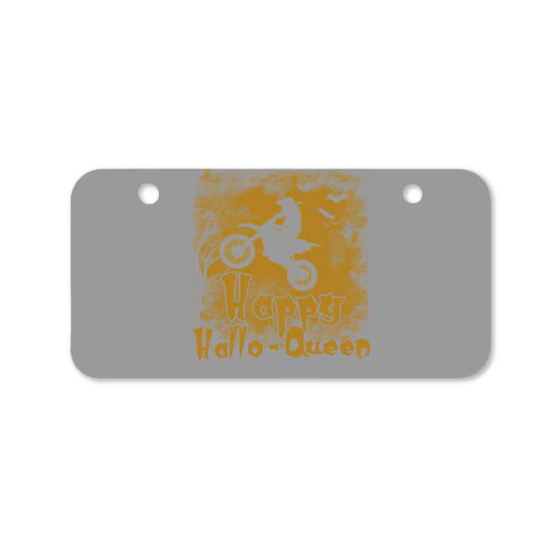 Women Motocross Happy Halloqueen Stars Bicycle License Plate | Artistshot