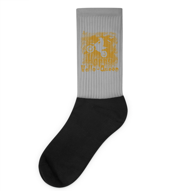 Women Motocross Happy Halloqueen Stars Socks | Artistshot