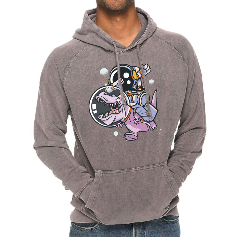 Astronaut Dabbing On Trex 80s Vintage Hoodie | Artistshot