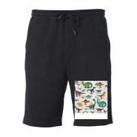 Bright Dinosaurs Yellow Fleece Short | Artistshot