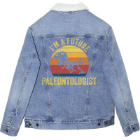 Future Paleontologist Vintage Aesthetic Unisex Sherpa-lined Denim Jacket | Artistshot