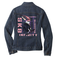 Sk8 The Infinity   Cherry Blossom   Anime Ladies Denim Jacket | Artistshot