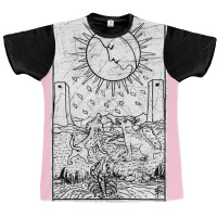 The Moon Tarot Card   Major Arcana   Fortune Telli Graphic T-shirt | Artistshot