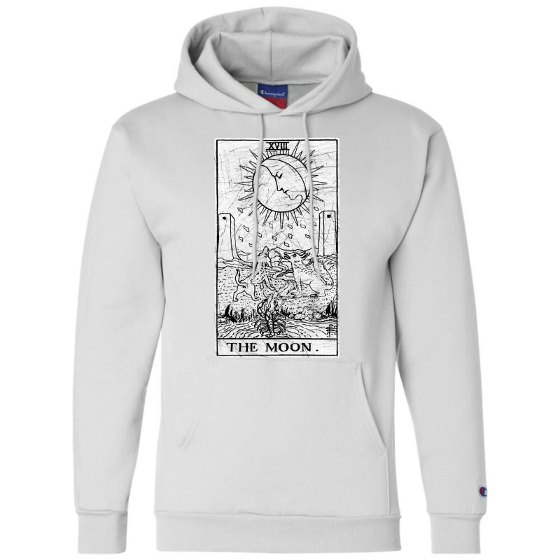 The Moon Tarot Card   Major Arcana   Fortune Telli Champion Hoodie by wibergpuhmanf | Artistshot